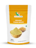 Organic Sapphire Foods Besan Flour | Gram Flour | Chana Dal Besan | Chickpea Flour 100% Natural and Fresh Besan. (250gm)
