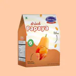 Delicious Dried Papaya 200G - 100% Natural & Organic Dried Papaya | High In Digestive Enzymes | Healthy Snack | Vacuum Packed | Delicious Brand