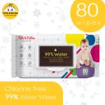 Tiffy & Toffee Baby Wet Wipes with Aloe Vera, Babuna, Paraben Free, PH Balanced 80 pcs