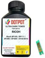 Dotpot SP100 Toner Powder with CHIP for USE in RICOH SP 100 / SP 100SU / SP 100SF / SP 111 / SP 111SU / SP 111SF Printers (Pack 1)