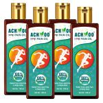 ACHOO Pain Oil 100ml (Pack of 4) for Joint, Muscle & Body Pain, Arthritis related Pain
