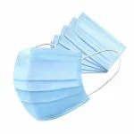 JOBBER Melt-Blown Fabric Disposable 3 Ply Surgical Mask (Blue, Without Valve, Pack of 100) for Unisex