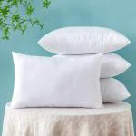 UrbanArts Premium Polyester Fiber Cushion Fillers - Pack of 4 Pcs | 14 x 20 Inches | White