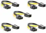 AdzMozi New, 6 Pin to 8 Pin Pcie Adapter Cable, 6 Pin to 8 Pin PCIe Express Power Adapter Cable Suitable for Connecting PCI X Card from ATI and NVIDIA for Video Card - Pack of 5