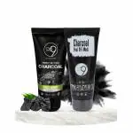 Oxi9 Essential Perfect Reviving Charcoal Face Wash For Hydrated Skin And Removing Impurities 100 ml, Charcoal Peel Off Mask For Removing Oil And Dirt 100 gm