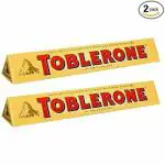 Toblerone of Switzerland Swiss Milk Chocolate with Honey & Almond Nougat Imported, 100g (Pack of 2)