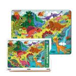 Mini Leaves Multicolor Wood Floor Puzzles 48 months (Pack of 48)