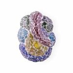 ALUCIFIC Multicolor Glass B22 Holder LED/CFL Elegant Wall Lamp for Entrance, Living Room, Office, Worship Room