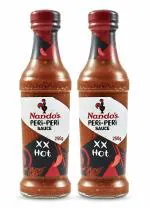 Nando's Peri Peri Chilli Sauce - XX Hot, 250g, Pack of 2, Product of The Netherlands