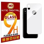 Kite Digital iPhone X/iPhone Xs White Back 5D Premium Tempered Glass Screen Protector Slim 9H Hard 2.5D