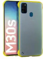 COVERBLACK Rubber::Plastic Back Cover Compatible model for Samsung Galaxy M30s - Blue::Transparent