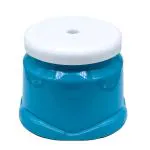JAYCEE Multipurpose Blue Round Plastic Bathroom Stool (20.5 X 22.5 X 21 Cm)