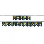 Hippity Hop Black Happy Birthday Banner