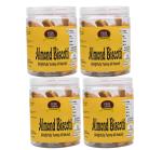 Food Essential Almond Biscotti Classic 1.4 kg. [ Crunchy & Tasty Snack] Pack of 4 (350 gm. each)