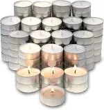 BLUVI Tealight Unscented Candles - Pack of 18 I Round Shape Fully Refined Paraffin Wax Diya I Smokeless & Dripless I 4.5 Hours Long Burning Time I Candle for Office, Spa, Home Decor & Other Occasions