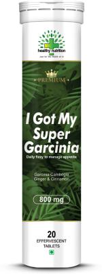 Healthy Nutrition -Just for the Health of it Super Garcinia Cambogia 800mg for Weight Loss Supplement Effervescent - 20 Tablet