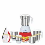 Alibaba Super Combo 750 W Magic Dry Iron (White, Red) & Roselet Five Star 5 Jar 550 Mixer Grinder (5 Jars, White & Royal Red)