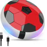 THE RED BABY C Type USB Rechargeable Hover Football Indoor Game for Kids Toys for Boys Birthday Gift | Electric Air Football Floating Hover Ball Soccer Electronic Toys for 2+ Years Old Boys Multicolor