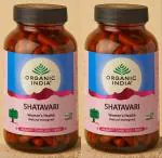 Organic India Shatavari Veg Capsule Ayurvedic Medicine (2 Packs, 180 Veg Capsule in Each Pack)