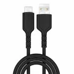 Portronics POR-656 Connect Core 1M Type C Cable with Charge and Sync Function (Black)