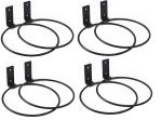 Appeasy Black Metal Wall Mounted Planter Hooks Hangers Wall Bracket-(Pack Of 8)