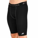 Redesign Apparels Compression Men's Shorts Tights (Nylon) Skins For Gym, Running, Cycling, Football, Tennis, Badminton & More,Black
