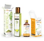 GO WOO Pack of 2 Mogra Essential Oil and Moringa Seed Carrier Oil - 100% Pure Natural Cold Pressed