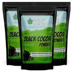 Bliss of Earth Carbon Black Cocoa Powder Indonesian Natural and Unsweetened, Dark Roast Perfect for Cooking & Baking Cakes, Biscuits, Oreo, Chocolates, Smoothies 3X200g
