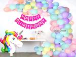 SV Traders Unicorn Theme/Rainbow/Princess Theme Birthday Decoration Combo Of 50 Pcs Incomplete
