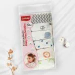 LuvLap Multicolor Stars Baloons Cotton Towels for Babies (Pack of 6)