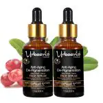 Urbaano Herbal 20% Vitamin C Face Serum with 0.5% Alpha Arbutin, 1.5% Hyaluronic Acid & Retinol - 30ml X2 =60ml
