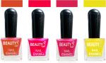 OUR Beauty Multicolor High Quality Quick Dry Long Lasting Hd Colors Nail Polish Pcs Vs20, 32 ml (Set Of 4)