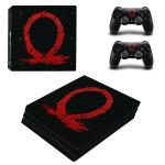Tcos Tech Vinyl Ps4 Pro Skin Protective Wrap Cover Vinyl Sticker Decals - God Of War
