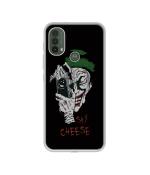 Casotec Joker Say Cheese Design Printed Silicon Soft TPU Back Case Cover for Motorola Moto E40