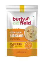 BURLY FIELD 100% Natural Kesar-Elaichi Shrikhand Ready Mix | Ready Mix Freeze Dried Recipe| Dessert Ready Mix 100G (25G X 4)