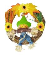 My Party Suppliers Halloween Decorative Props Witch Pumpkin Ghost Head Grass Cloak Hanging Doll