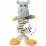 THE DDS STORE 1.Pc Plush Dog Toys Squeaky, Soft Toy interactive toys for puppy and small Dog Squeaky, Non-Toxic Durable Stretchy Plush Chewing & Interactive Training Toy for Dogs & Puppies Colors May Vary