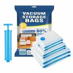 ZZ LAZYCOTTAGESpace Saver (Pack of 6) Reusable Vacuum Storage Ziplock Compression Sealer Bags for Travel clothes and home Blankets