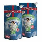Tri-Activ Germ Protection Handwash Refill Pouch (750 ml x 2 ) | 1500 ml | Protects From 99.9% Disease Causing Germs | Hand Wash Refill Packs with Aloevera & Avocado| Liquid Soap | Gentle on Hands & Safe on Skin