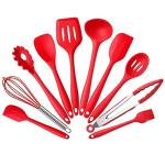 SYGA Silicone Red Kitchen Utensils Spoon Set 30 cm* 8 cm