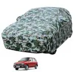 Auto Hub Car Body Cover Compatible with Maruti Suzuki Maruti 800 with Mirror Pockets, Triple Stitched, Water Resistant Car Cover, Forest