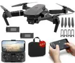SUPER TOY 4K WiFi Camera Drone for Adults & Kids with 2 Batteries and Carrying Case - Remote Control Foldable Quadcopter Flying Toy