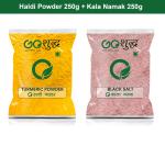 Goshudh Kala Namak 250g & Haldi Powder 250gm Combo Pack 500g