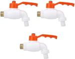 Bathonix MT Pvc Heavy Garden Tap/Outdoor Tap- Set Of 3 Pvc Heavy Garden Tap/Outdoor Tap-Set Of 3 Bib Tap Faucet Bib Tap Faucet (Wall Mount Installation Type)