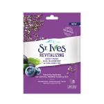 St. Ives St Ives Revitalizing Sheet Mask, Acai Blueberry And Chia Seeds Oil With Cotton And Natural Extracts