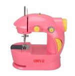 Adonai Electric Mini Sewing Machine for Home Tailoring use With Table Pink