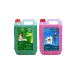 CLEANGEL Kitchen Cleaner Dish Cleaning Gel with Detergent Liquied Gel 10L (Green+ Rose)