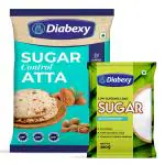 Diabexy Atta Sugar Control for Diabetes1kg with Diabexy Sugar Free Sweetener- 250g