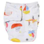 Haus & Kinder Sea la vie Newborn washable resusable baby Cloth Diaper with trifold Cotton insert