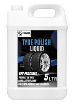 BLISS & BLUSH tyre polish 5Liter Tyre Shine Restorer | Prevents Fading and Cracking of Tyres | Non-Greasy Long Lasting Deep Gloss